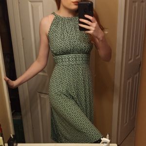 Blue and brown geometric dress size 8